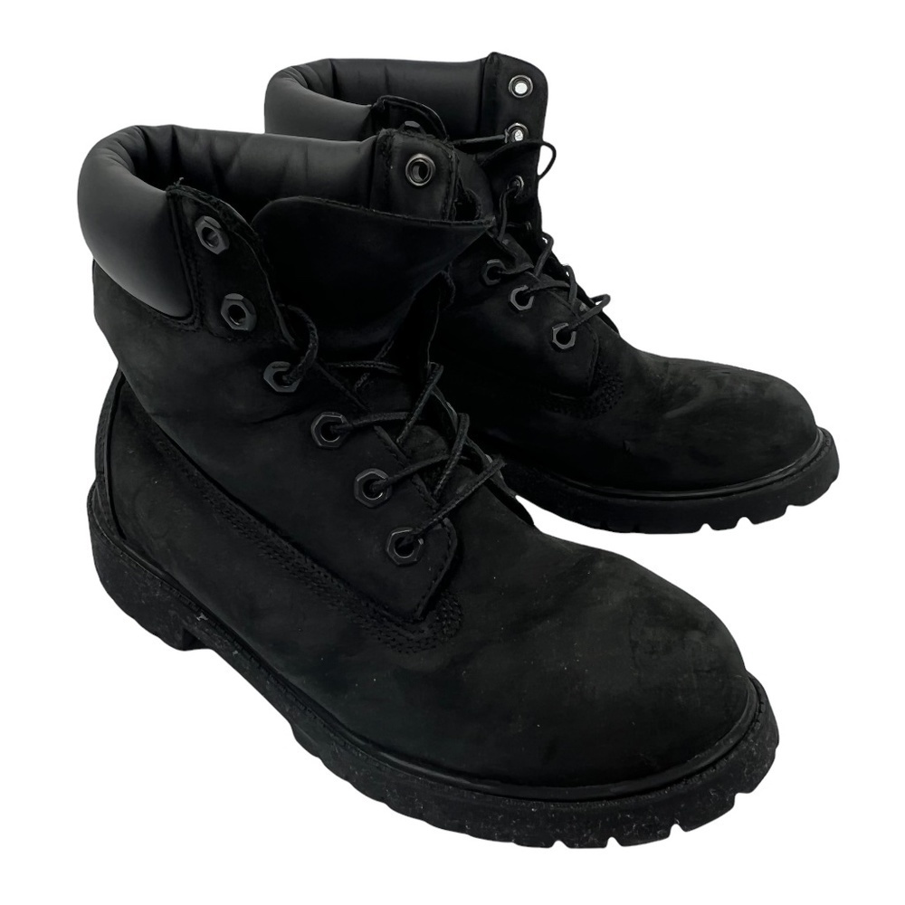 Timberland Black Waterproof Nubuck Boots Size 4.5 Kid’s
